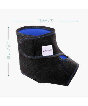 Navaris Ankle Gel Compress - Reusable Cold Warm Cooling Pads (2 Pack) for Foot Relief - Thermopad Cuff for Right & Left Ankle Pain Relief - Buy Online on GoSupps.com