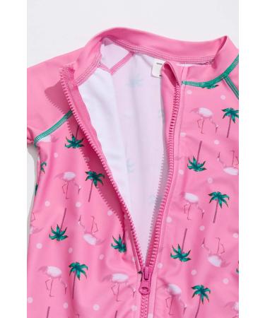 Bonverano Baby Girls Swimsuit | UPF 50+ Sun Protection | Pink Coco | 9-12 Months - Buy Online on GoSupps.com