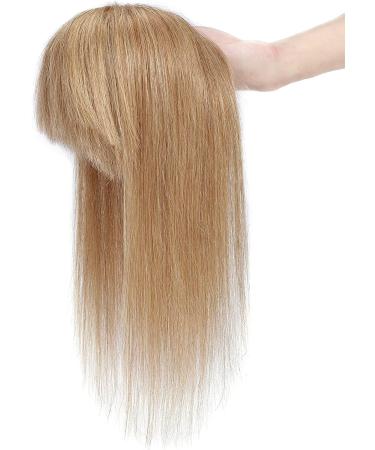 12" SEGO Hair Toppers with Fringe for Thinning Hair Women Real Hair #27 Dark Blonde Remy Human Hair One Piece Clip in Hair Extension 150% Density Hairpieces Toupee (35g) - Buy Online on GoSupps.com