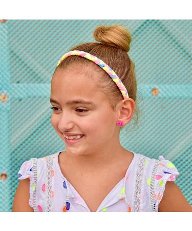 FROG SAC 4 Tie Dye Braided Headbands for Girls - Rainbow Hair Accessories for Kids - Adjustable and Stretchy Elastic Girl Head Bands - Cute Fashion Hairbands - Perfect Birthday Party Favors and Stocking Stuffers - Buy Online on GoSupps.com