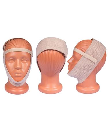 Post Surgical Chin Strap Bandage for Women | Neck & Chin Compression Wrap for Face Slimming & Jowl Tightening (Beige) - Shop Now - Buy Online on GoSupps.com