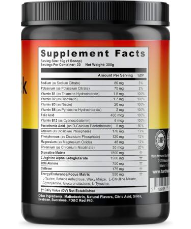Nitric Shock Pre Workout Supplement - Explosive Energy & Muscular Pumps | 30 Servings Fruit Punch - Nitric Oxide Booster for Enhanced Performance - Buy Online on GoSupps.com