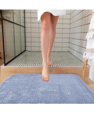 Elart Light Blue Bathing Mat Set - Washable Waterproof Bathroom Carpets with Suction Includes 60x100 cm & 60x50 cm Mats - Perfect for International Shipping - Buy Online on GoSupps.com