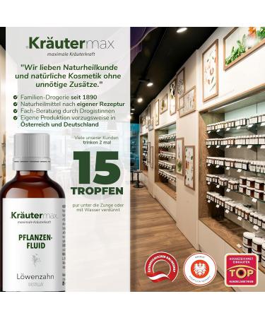  Kr utermax. Dandelion Vegetable Fluid - Dandelion Root Extract - High Dosed - Vegan as a Perfect Substitute for Dandelion Tea - 1 x 50ml - Buy Online on GoSupps.com