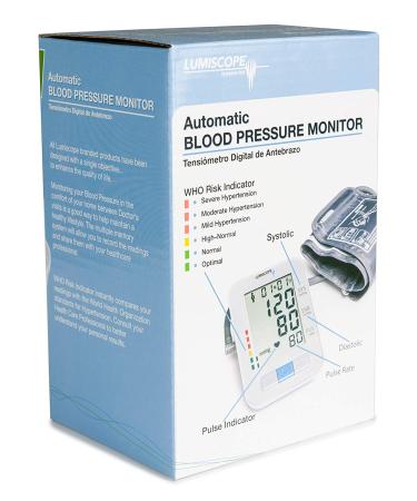 Lumiscope Automatic Digital Blood Pressure Monitor with Adult Cuff and Pulse Monitor - 2-User Memory, LCD Screen - Model 1133 - Buy Online on GoSupps.com