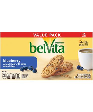 belVita Blueberry Breakfast Biscuits - 12 Packs (4 Biscuits Per Pack) - Buy Online on GoSupps.com