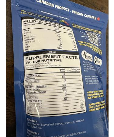 Yummy Sports Whey Protein Powder Isolate - 27g Protein Per Serving - Grass Fed Fast Absorbing Protein - Vegan Zero Sugar Keto Friendly Protein Supplement - 30 Servings 2 LBS - Vanilla Ice Cream - Buy Online on GoSupps.com