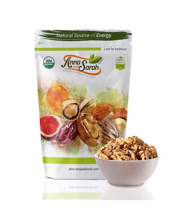 Anna and Sarah Organic Raw Walnuts 2lb - Premium Quality Nuts for Healthy Snacking - Buy Online on GoSupps.com