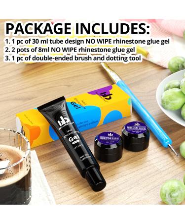 Super Strong 30ml Nail Rhinestone Glue Gel Set - Professional and Home Use - Buy Online on GoSupps.com