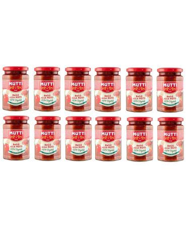 Italian Gourmet E.R. Mutti Rag alla Mutti Vegetable Sauces 280 g + Italian Pelati Gourmet Pelati 400 g Pack of 12