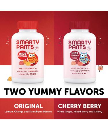 SmartyPants Kids Gummy Vitamins - Gluten Free Multivitamin & Omega 3 Fish Oil (90 Count) - Buy Online on GoSupps.com