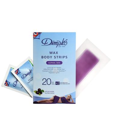 Dimples wax strips for normal skin 20 pieces