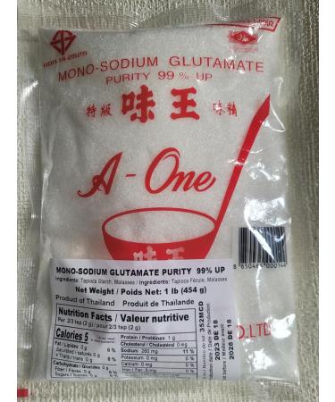 Ajinomoto Halal 1 lb Aji No Moto MSG Monosodium Glutamate Umami Seasoning 454g purity +99% - Buy Online on GoSupps.com