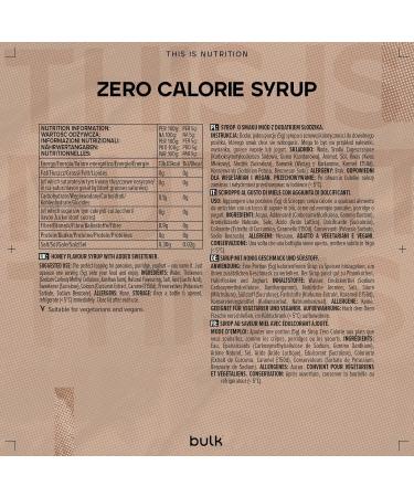 400ml Bulk Zero Calorie Sugar Free Honey Syrup - Perfect for Health-conscious Consumers - Buy Online on GoSupps.com