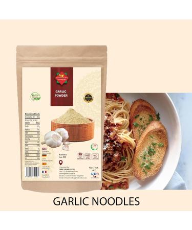 Premium Quality Mint Garlic Powder 200g - 100% Natural, Ground from Whole Dried Garlic - No Additives - Zip Sealed Bag Packaging - Buy Online on GoSupps.com