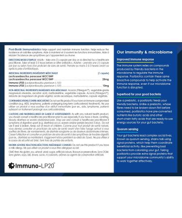 CanPrev - Post-Biotik Immunobiotics 30 v-caps - Postbiotic for Gut Health Supplement - Digestive Support Immune Support and Enzymes for Digestion Supplement - Gut Microbiome Lactobacillus Plantarum - Buy Online on GoSupps.com