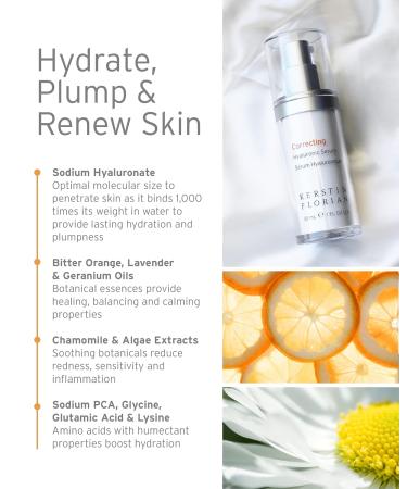 Kerstin Florian Correcting Hyaluronic Serum | Correcting Rescue Creme Set | Moisturizing Anti Aging Serum for Hydration | Healing Moisturizer with Shea Butter and Vitamin E Duo - Buy Online on GoSupps.com