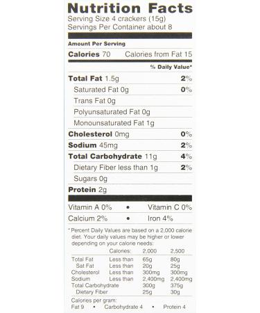 Dare Toasted Sesame Water Crackers - Healthy Entertaining Snacks with 0g Trans & Saturated Fat - 4.4oz (Pack of 6) - Buy Online on GoSupps.com