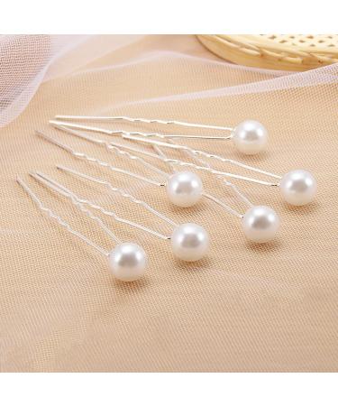 30-Piece Wedding Hair Accessories Set - U-Shaped Hairpins with Pearls & Rhinestones for Bridal Hairstyles & Bridesmaid Parties - Buy Online on GoSupps.com