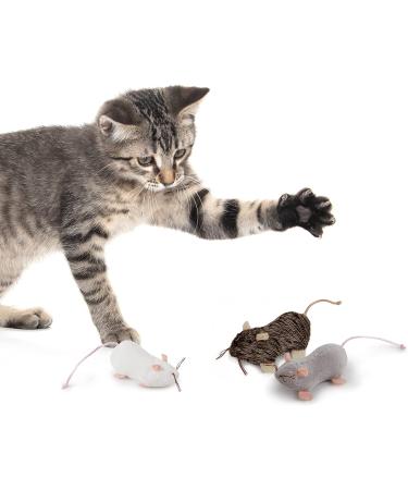 Petlinks Refillable Catnip Toys for Cats & Kittens - Set of 3 Fun & Stimulating Play - Multiple Styles in White, Brown, Grey - Buy Online on GoSupps.com
