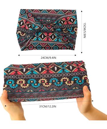 Women's Kerchief Headband for Women's Sports Yoga Bandana for Hair Accessories(4 pieces) (Multi-color 2) - Buy Online on GoSupps.com