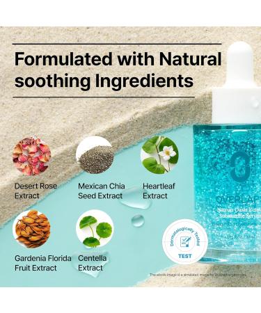 Overlaps Natrun Oasis Ectoin Submarine Hydration Serum for Glow-Aging & Long-Lasting Moisture Lightweight Non-Sticky Korean Skincare with 0.5% Ectoin 8-Layer Hyaluronic Acid & Peptides 1.01 fl. oz. - Buy Online on GoSupps.com