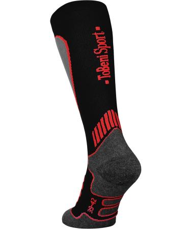 Tobeni Sport Compression Socks for Biking Running & Skiing - Unisex Size 43-46 - Black | Improve Performance & Recovery - Buy Online on GoSupps.com
