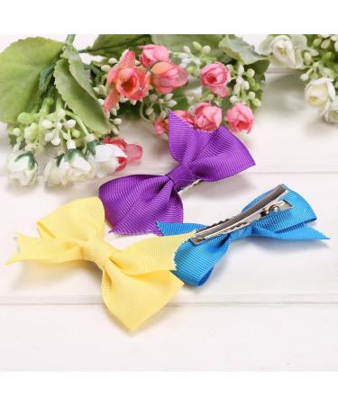 20 pcs Colorful V-Rib Swallowtail Ribbon Alligator Hair Clips for Girls - Cute and Fun Hair Accessories - Buy Online on GoSupps.com