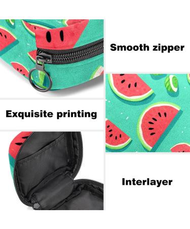 Watermelon Fruit Dotted Period Bag - Stylish Sanitary Napkin & Tampon Holder for Purses | International Shipping Available - Buy Online on GoSupps.com