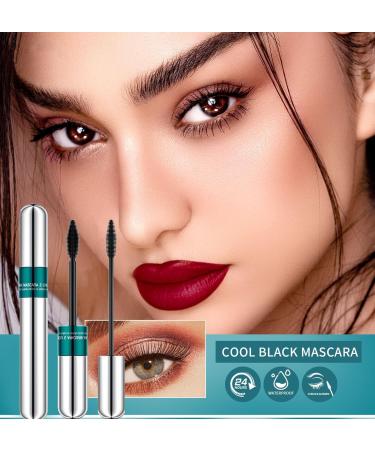 4D Silk Fiber Mascara Waterproof Volume Mascara Black Silk Fiber Volume Mascara Waterproof Cosmetics Smudge-proof Long Lasting - Buy Online on GoSupps.com
