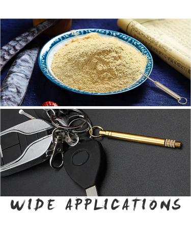 24 Spoon Wax Tool Sets with Key Ring for Vial Filling on Keychain Glitter Pendant - 74.5mm - Buy Online on GoSupps.com