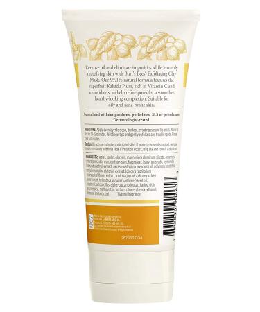 Burt's Bees Exfoliating Clay Mask 2.5 oz - Unisex Skincare Treatment - Buy Online on GoSupps.com