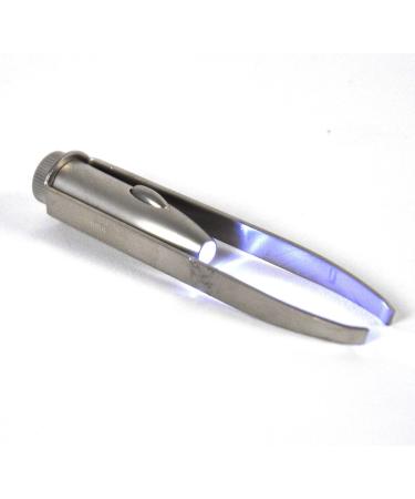 Premium Stainless Steel Tweezers with LED Light - Precision Grip for Eyebrows Eyelash and Crafting | Worldwide Shipping - Buy Online on GoSupps.com