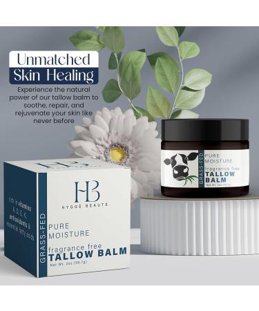 Grass Fed Beef Tallow for Skin | Organic Fragrance-Free Moisturizer & Balm for Face & Body - Buy Online on GoSupps.com