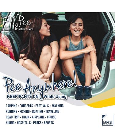 EllaPee Women's Urinal Funnel - Medical Grade Silicone, Reusable Female Urination Device for Camping, Hiking & Outdoor Activities - Stand to Pee with Ease (Purple) - Buy Online on GoSupps.com