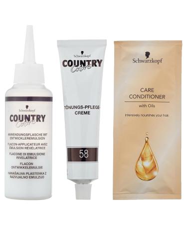Schwarzkopf Country Colors Intensive Tint Level 2 - 58 Grand Canyon Garnet Red - 1 Piece - Vibrant Hair Color for International Shipping - Buy Online on GoSupps.com