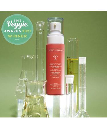 Wild Science Lab ROOT + FRUIT Bright Start SPF 30 Broad Spectrum UV Shield high performance naturals stabilised Vitamin C and revitalising essential oils natural SPF 50ml - Buy Online on GoSupps.com