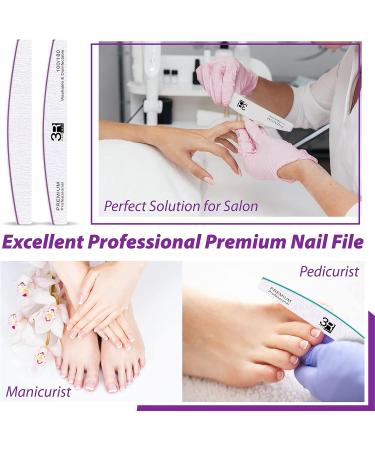 Limas Para U as Acr licas Profesional - 3R Factory Nail Files & Buffers 100/180, Ergonomic Design, 10pcs Pack - Buy Online on GoSupps.com