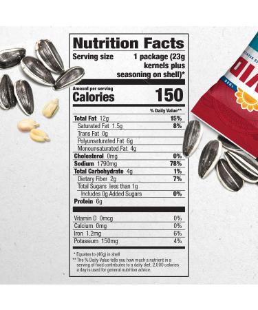 DAVID SEEDS Roasted & Salted Ranch Sunflower Seeds 1.625 oz - Pack of 12 - Buy Online on GoSupps.com