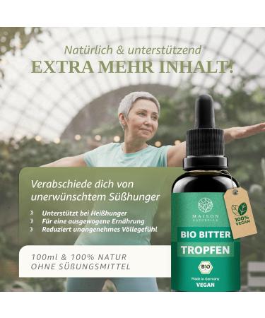 Maison Naturelle Organic Drops (100ml) | Hildegard von Bingen Bitter Herbs Concentrate - Natural Wellness Solution - Buy Online on GoSupps.com