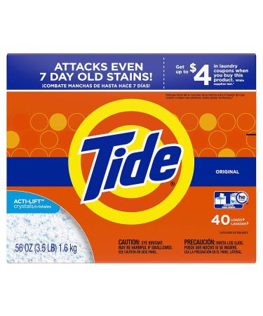 Tide Powder Laundry Detergent Original 40 Loads 56 oz | Buy Online Ships Internationally - Buy Online on GoSupps.com