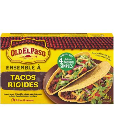 OLD EL PASO Hard Taco Dinner Kit Pack of 12 250 Gram 12 Count Hard Taco 12 - Buy Online on GoSupps.com