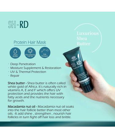 SH-RD Protein Hair Mask 2.37oz - Macadamia, Avocado, Shea Butter, Argan Oil - Deep Penetrating Softness & Moisture - Buy Online on GoSupps.com