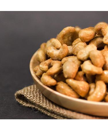 LAFOOCO Sea Salt Caramel Cashews 14.1 oz - Premium Roasted Cashews | Resealable Jar | Nutrient-Rich Protein Snack | Perfect Gift for Celebrations, Holidays, Birthdays - Buy Online on GoSupps.com
