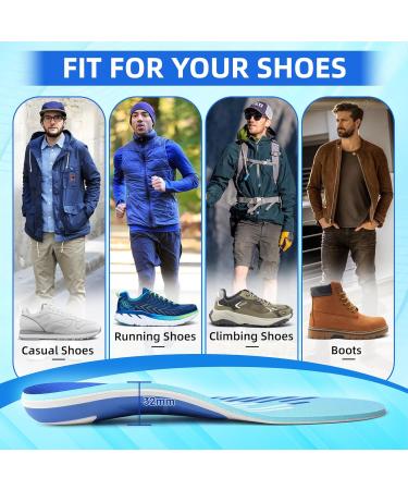 IFITNA Arch Support Inserts for Plantar Fasciitis Relief | Orthotic Foot Insoles for Men & Women | Shock Absorb Cushion | Size 8 MEN & WOMEN 10-10.5 | Ideal for All-Day Comfort - Buy Online on GoSupps.com