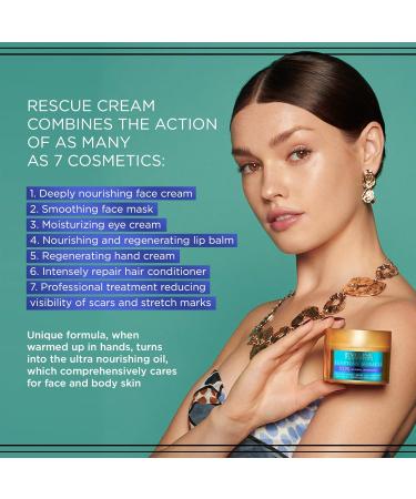 Eveline Cosmetics Egyptian Miracle Multi-Purpose Rescue Cream for Face Body & Hair - Nourishing Smoothing & Moisturising Formula with 7 Natural Ingredients - 40 ml - Buy Online on GoSupps.com
