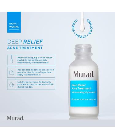 Murad Deep Relief Acne Treatment - Max Strength 2% Salicylic Acid - 1 Fl Oz - Buy Online on GoSupps.com