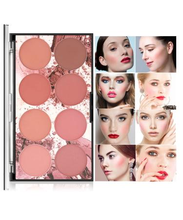 CCbeauty 8 Color Blush Palette Matte, Long Lasting Natural Glow Complexion Face Blushes, Bright Shimmer Blush Powder, Highlight Blush Palette, Professional Facial Makeup Blusher, Valentine's Day Gift Sets for Her, Girls Wo… - Buy Online on GoSupps.com