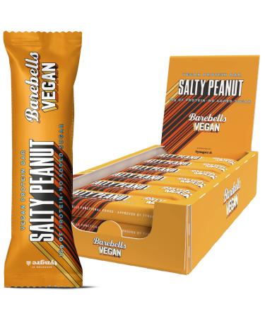Barebell's protein bar - delicious protein bar with chocolate - low -sugar 15 grams of protein without palm oil - vegan Salty Peanut 12 x 55gr Salty Peanut vegan