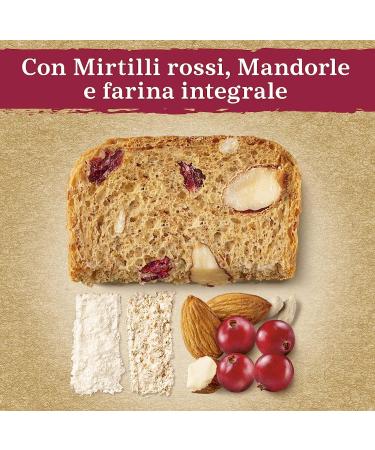  Italian Gourmet E.R. Mulino Bianco Pack of 3 mini cranberry and almond crispbreads with whole wheat flour high in fiber whole wheat rusks without palm oil 90g + gourmet Italian polpa 400g - Buy Online on GoSupps.com